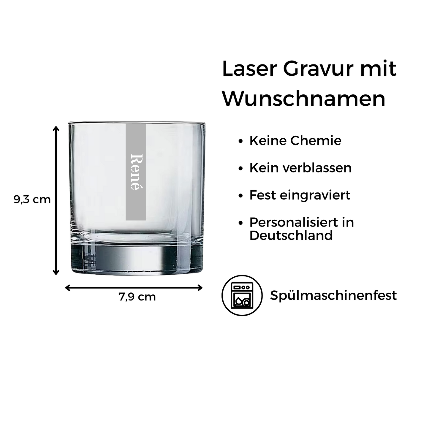 Personalisiertes Whiskyglas mit Name