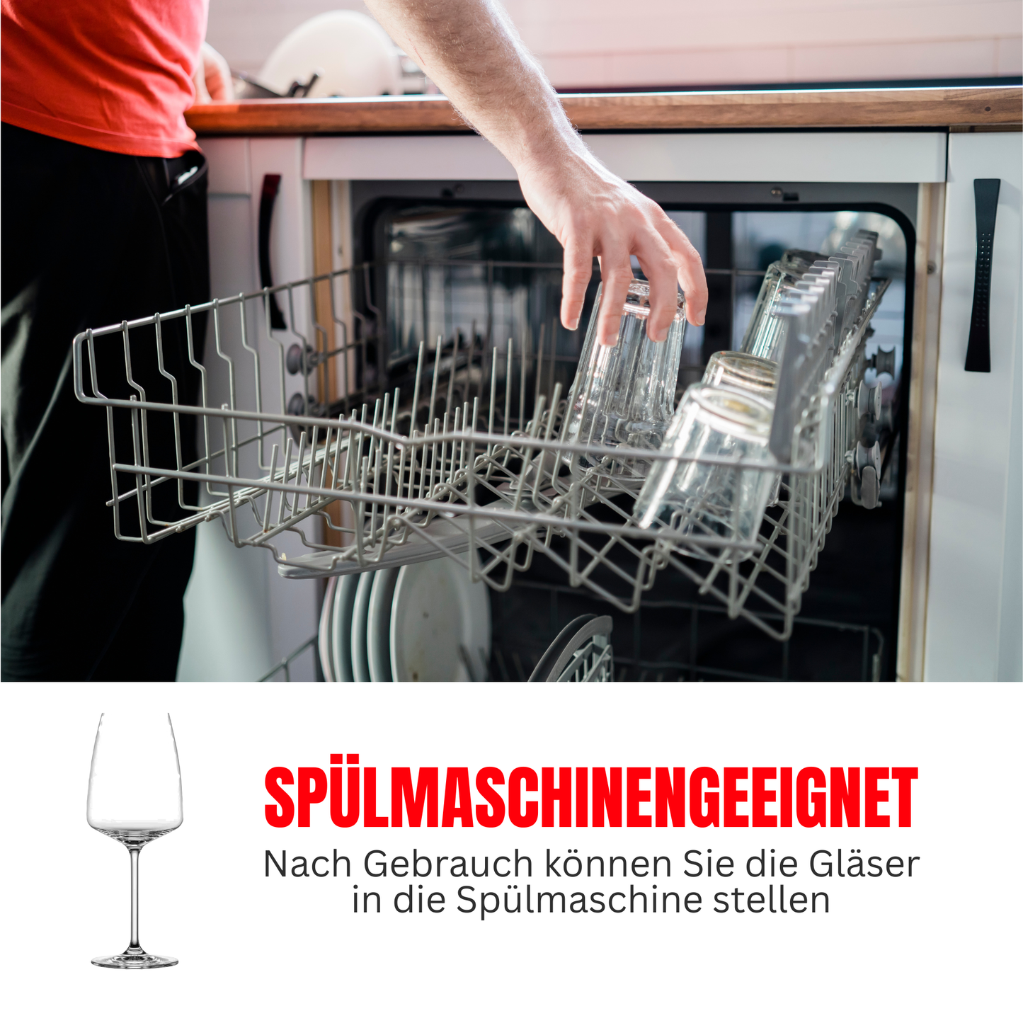 Personalisiertes Weinglas Set mit Gravur – 2 Rotweingläser + Holzbox mit Namen & Datum – Hochzeitsgeschenk, Valentinstag, Jahrestag, Verlobung, Brautpaar