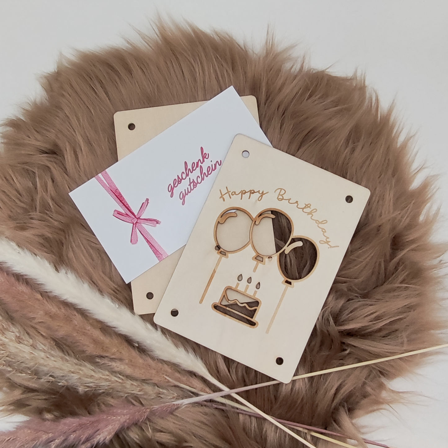 Personalisierte Geldgeschenkkarte aus Holz – Kreativ, stilvoll & einzigartig