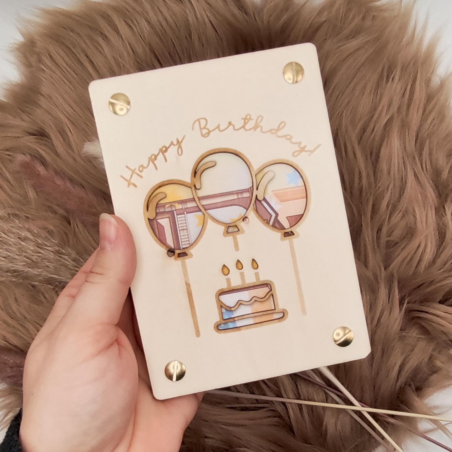 Personalisierte Geldgeschenkkarte aus Holz – Kreativ, stilvoll & einzigartig