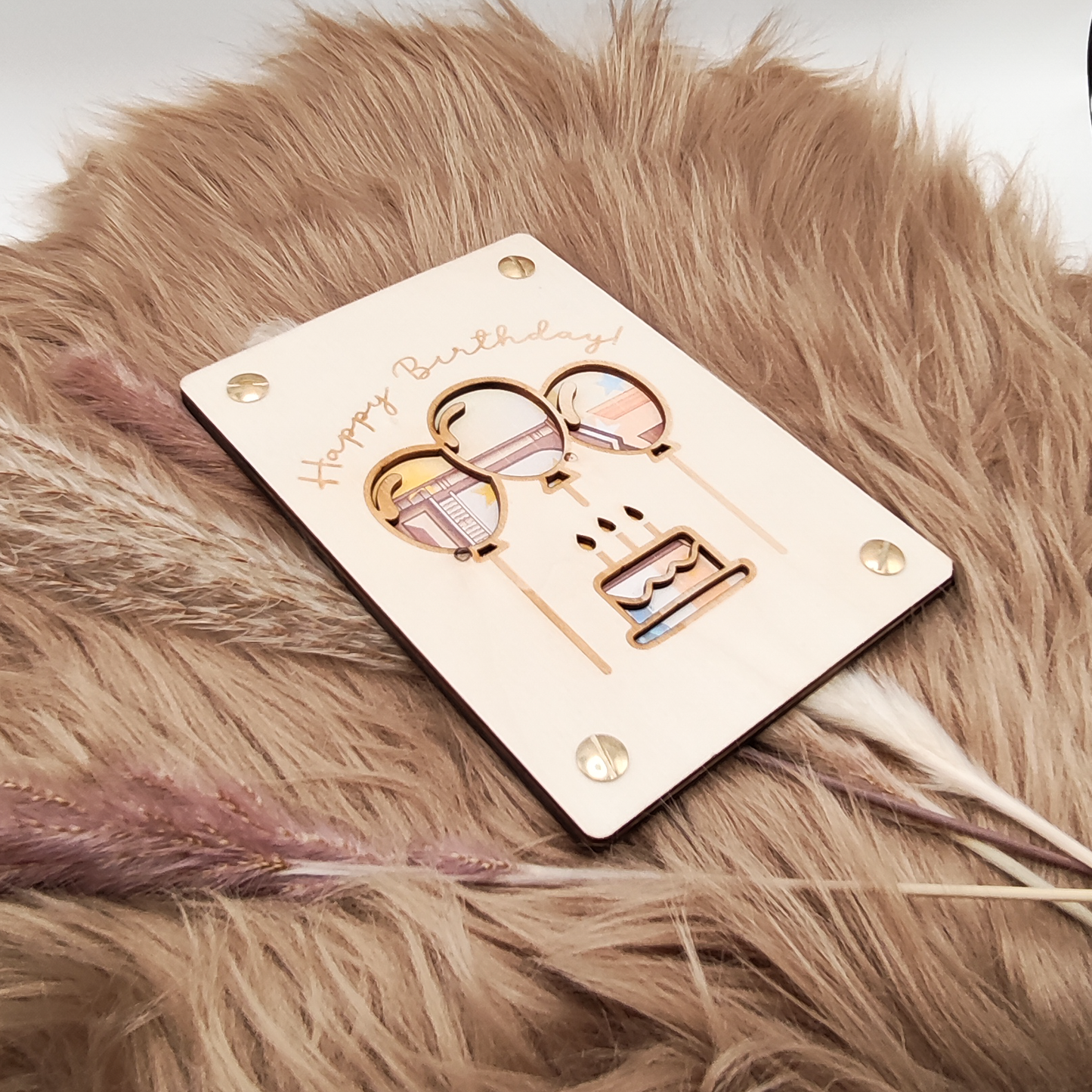 Personalisierte Geldgeschenkkarte aus Holz – Kreativ, stilvoll & einzigartig