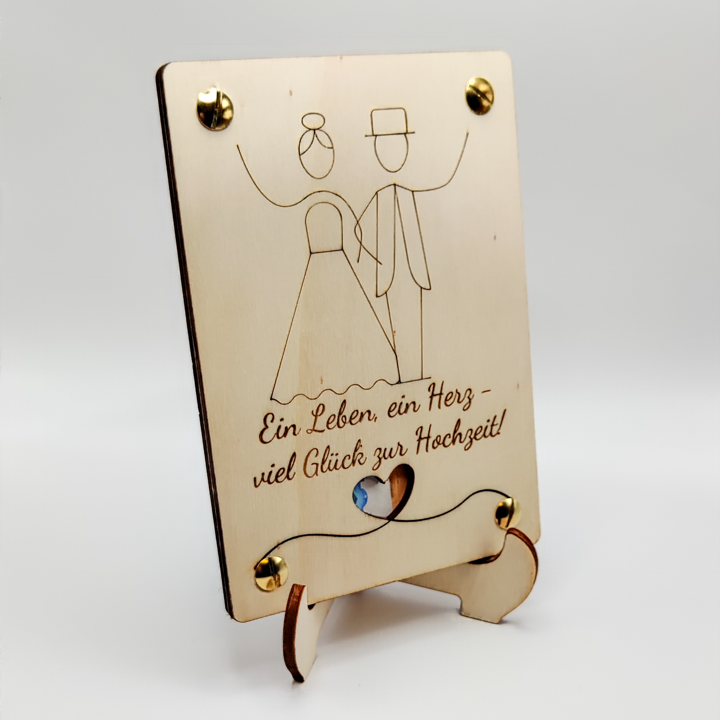 Personalisierte Geldgeschenkkarte aus Holz – Das besondere Hochzeitsgeschenk