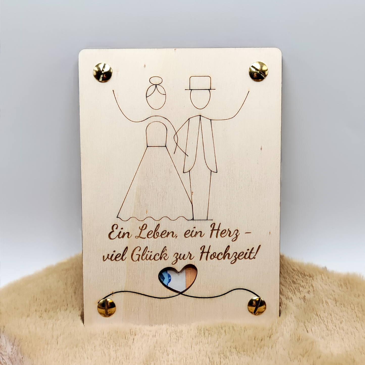 Personalisierte Geldgeschenkkarte aus Holz – Das besondere Hochzeitsgeschenk